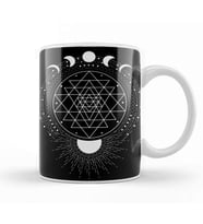 Sri Yantra Mandala Sri Yantra Sacred Geometry 01 Kupa Bardak Porselen