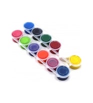 Bubu Parmak Boyası 12 Renk x 20 ml. Birleşik Pot 