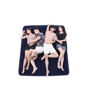 Bestway Kamp Üç Kişilik Şişme Yatak 203x183x22cm 67004 (Mavi)
