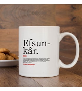 Kişiye Özel Kupa Bardak, Söz Yazılı Kupa Bardak, Efsunkar Yazılı Bardak