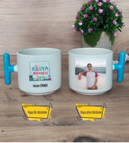 Kimya Mühendisi Kupa Bardak Fotoğraflı T Mavi Kulplu Mühendisler Günü Hediyesi