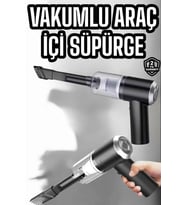 Araç İçi Süpürge Filtreli Şarjlı Süpürge Vakumlu Yıkanabilir