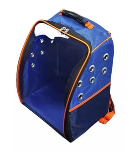 La Vista Twist Kedi, Küçük Köpek Sırt Taşıma Çantası Mavi 32-26-40cm