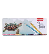 Bruynzeel Kuru Boya Kalemi 45 Renk Metal Kutu Turtle 