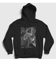 Presmono Unisex Siyah Motoko Ghost In The Shell Kapüşonlu Sweatshirt 512387tt