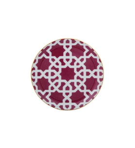 Porland Morocco Desen5 Fuşya Düz Tabak 17 cm 04A+P021455