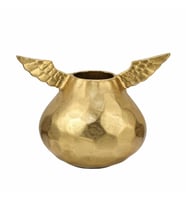 Vitale Gold Dekoratif Kanatlı Vazo 30*11*21 Cm AK.IU0345