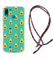 Huawei P20 Lite Mate 10 20 Lite Pro P40 Lite KılıfBoyun Asklı Rasta Silikon Oynayan Avokadolar 1770