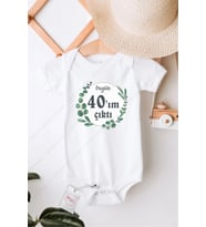 Bugün 40 ım Çıktı Özel Tasarım Bebek Zıbın Pamuklu Çıtçıtlı Body