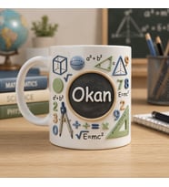 Kişiye Özel Matematik Öğretmeni Kupa Bardak