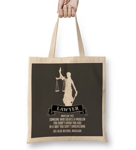 Lawyer Definition Judgement Judge Attorney Gift Idea Present Bez Çanta Uzun Saplı