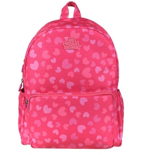 Me Team Love Pembe Kalpli Kız Çocuk Okul Çantası (Çok Renkli)