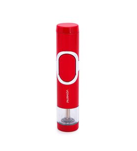Tek Torch Pürmüz Kırmızı-Gümüş Metal Puro Çakmağı - TR7229