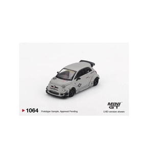 Mini GT 1064 Abarth 595 LB-WORKS x Abas Works Fighters 1/64 Model Araba (Beyaz)