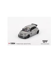 Mini GT 1064 Abarth 595 LB-WORKS x Abas Works Fighters 1/64 Model Araba (Beyaz)