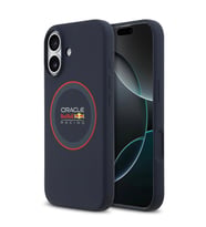 Apple iPhone 17 Kılıf Redbull Orjinal Lisanslı M-safe Şarj Özellikli Kırmızı Halka ve Logo Silikon K