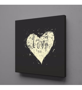 KALP KANVAS TABLO 40x40cm (Karışık)