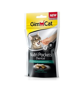 Gimcat Nutripockets Peynir Dental Kedi Ödülü 60 Gr