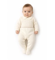 Unisex Triko Patikli Bebek Tulum 5603
