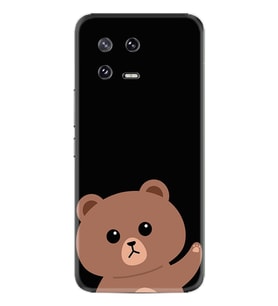 Xiaomi 13 Kılıf Resimli Desenli Silikon Platinium Series Hello Bear 1905