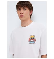 Mavi M0613386-620 Mavi Yengeç Baskılı Tişört Erkek T-Shirt