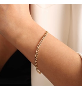 Altın Gurmet Bileklik 3mm (Çok Renkli)