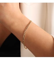 Altın Gurmet Bileklik 3mm (Çok Renkli)