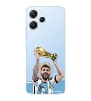 Xiaomi Redmi 12 Uyumlu Uyumlu Lionel Messi Arjantin Tasarımlı Şeffaf Telefon Kılıfı