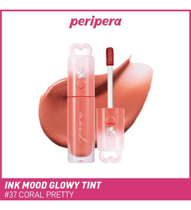 Kalıcı, Pigmentli, Işıltılı, Parlak Bitişli Tint Ink Mood Glowy Tint (37 Coral Pretty)