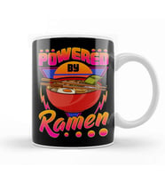 Funny Powered By Ramen Cute Anime Kawaii Gamer Kupa Bardak Porselen