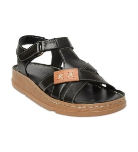Mammamia D25ys-2440 Kadın Hakiki Deri Comfort Sandalet (Siyah)