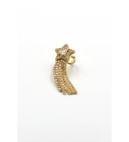 Işıltılı Zirkon Taşlı Yıldız Earcuff – Gold, Sıkıştırmalı ve Anti Alerjik Kıkırdak Küpe