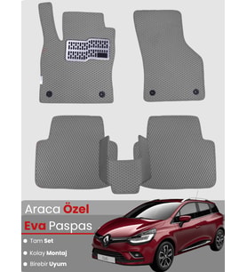 RENAULT CLİO 4 STATİON WAGON (2012-2019) Uyumlu EVA Paspas Tam Set–Oto Paspas