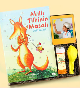 Akıllı Tilkinin Masalı & Çerçeve & Köpük Baloncuk & Balon Okula Dönüş Hediye Seti