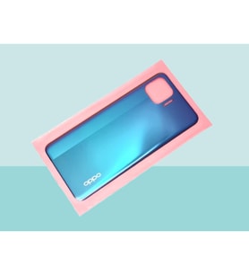 Oppo Reno 4 Lite Uyumlu Arka Kapak Batarya Kapağı - MAVİ