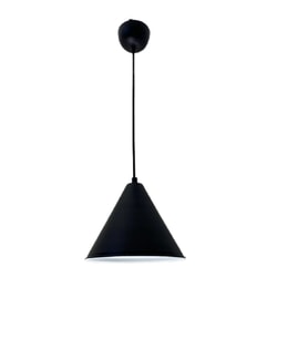 Dylight Retro Siyah Metal Dekoratif Tekli Kafe Mutfak Aydınlatma Avize Çap:23cm