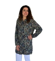 Kadın Kamufulaj Desen Viscon Gömlek BGL-ST04240 (Haki)