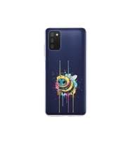 Samsung Galaxy A03S ile uyumlu Splash arı tasarımlı şeffaf silikon kılıf