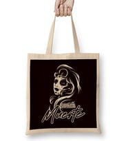 Santa Muerte Mexican Dead Sugar Skull Mexico Female Deity-3 Bez Çanta Uzun Saplı