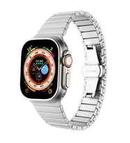 Apple Watch 42mm Uyumlu Kordon Metal Paslanmaz Klipsli KRD-79 Kayış
