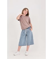 Kız Çocuk Jean Kaprili 2'li Alt-Üst Takım 7-12 Yaş 12673SK MODANINO