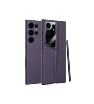 Samsung Galaxy S23 Ultra Uyumlu Kılıf Ultra İnce Kamera Korumalı Sert Rubber Zore Procase Kapak (Mor)