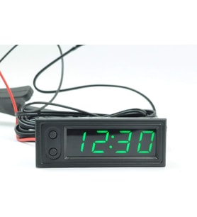 Dijital Termometre Voltmetre ve Saat Komponent Led 22mm Yeşil