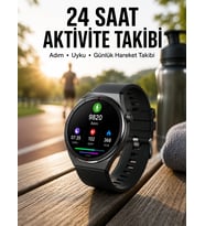 Akıllı Saat Bluetooth Bağlantılı Amoled Ekran Uyku ve Sağlık Takibi Yeni Nesil