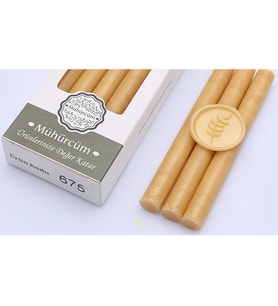 Mühür Mumu Çubuk 11mmx120mm 10lu Paket Model:675 SARI İNCİ MERCAN