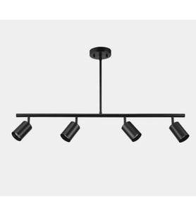 MYLİGHTS  SİYAH DÖRTLÜ LED AVİZE LED SPOT HAREKELİ AVİZE PANASONIC APLULLÜ