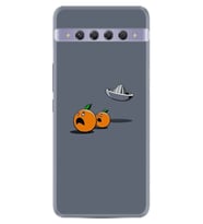 10 Plus Uyumlu Desenli Silikon Kılıf Orange Escape 1374