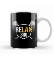 Funny ReLAX Bro Funny Lacrosse Pun LAX Player Kupa Bardak Porselen