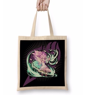 Fairy Tail Anime Manga Wendy Guild Symbol Bez Çanta Uzun Saplı