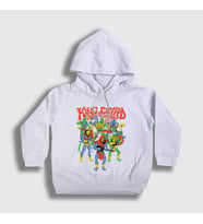 Presmono Unisex Çocuk Beyaz Band King Gizzard And The Lizard Wizard Kapüşonlu Sweatshirt 489101tt (Beyaz)